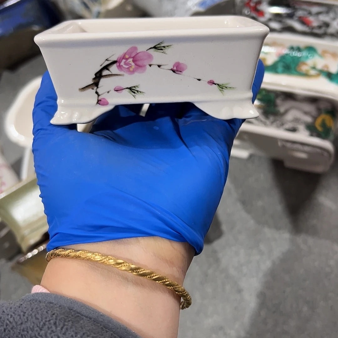 紫砂花盆987号瑕疵10/8/4cm