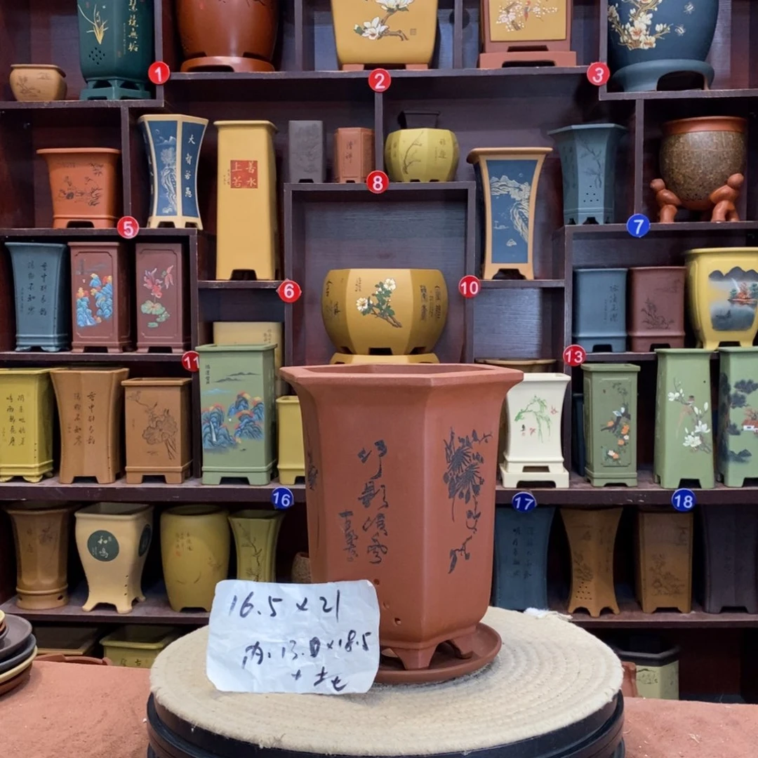 紫砂花盆紫砂花盆