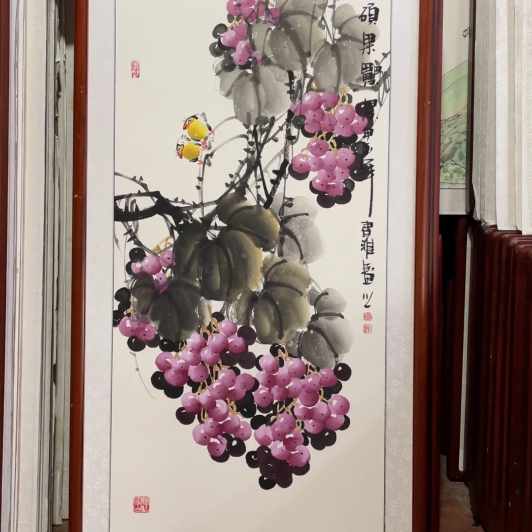 国画带框尺寸63*123厘米