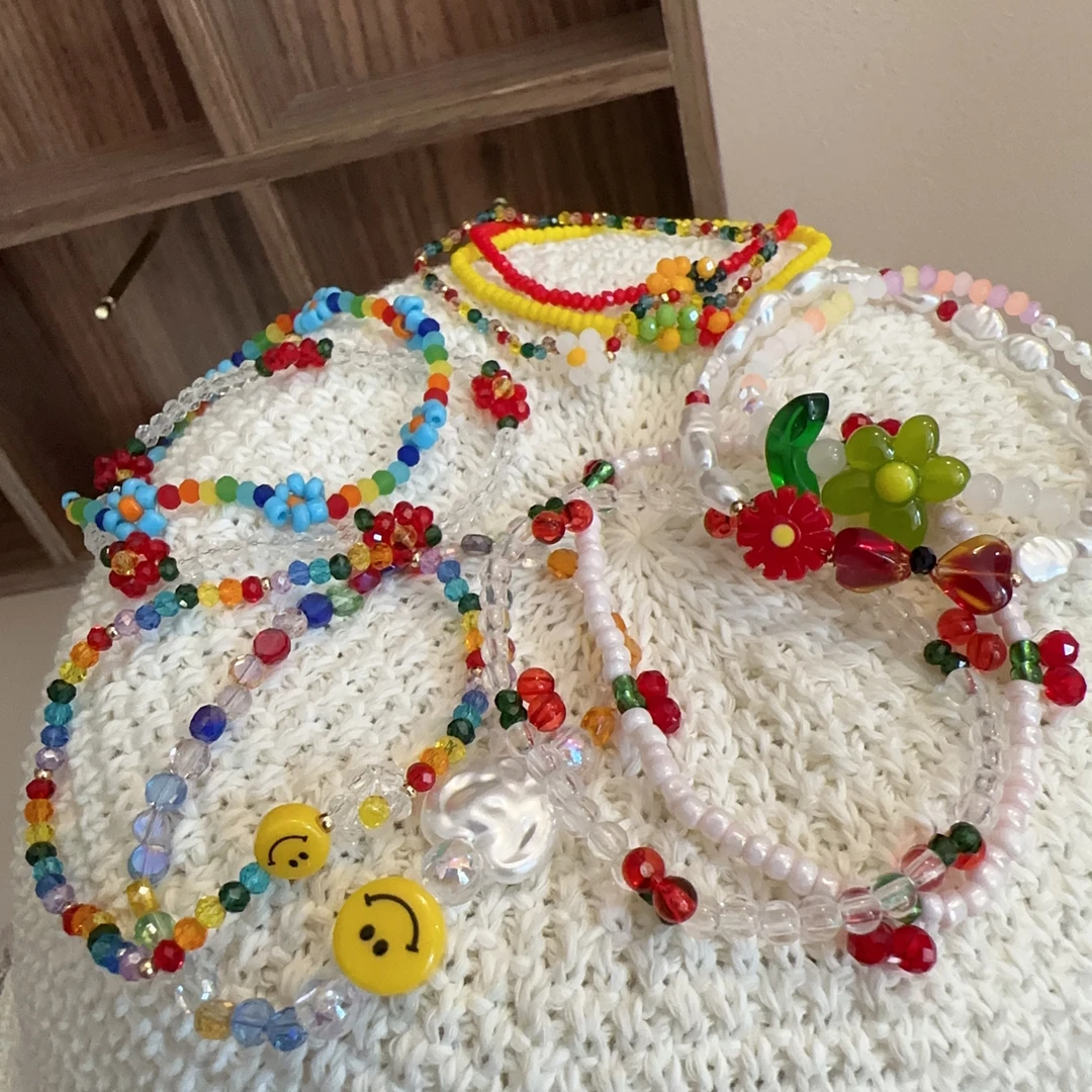 非金属树脂手链 韩国手工手链S98