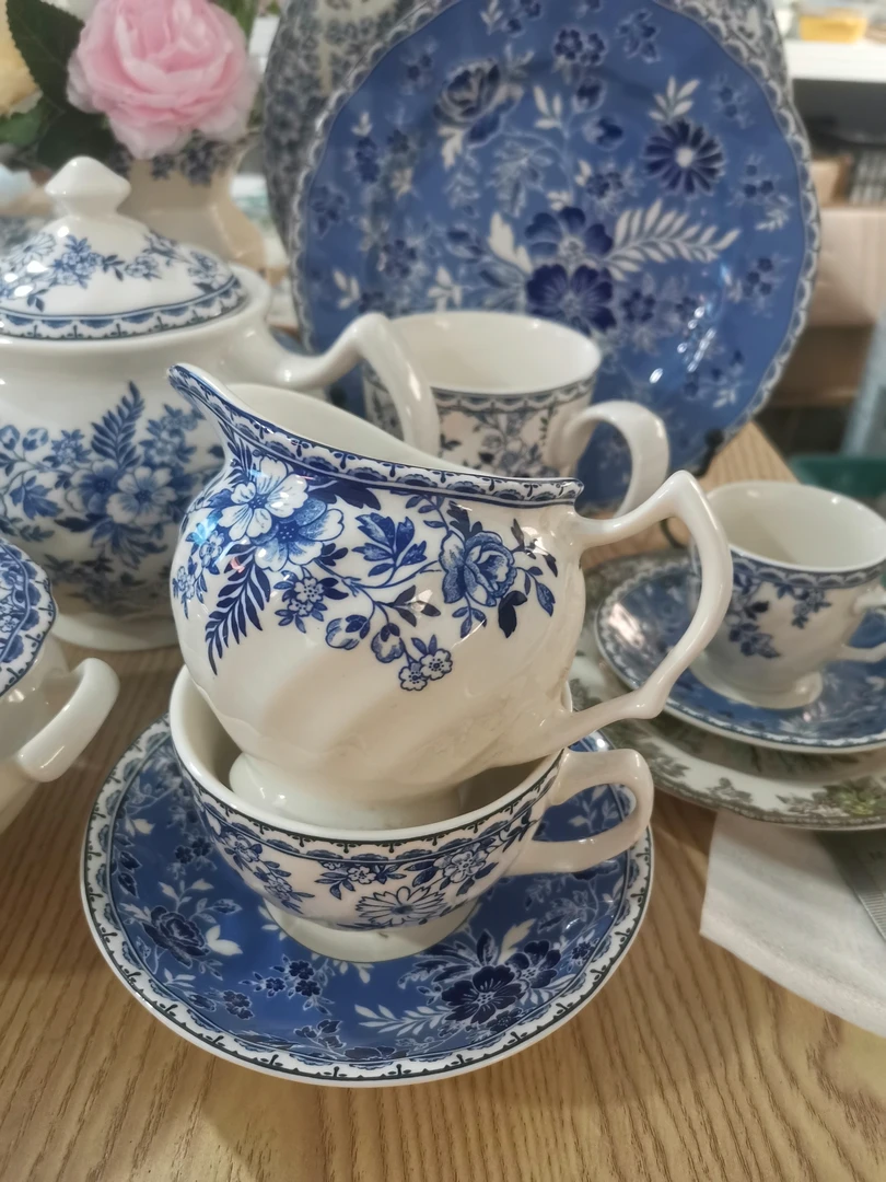 釉中彩餐具杯子青花瓷