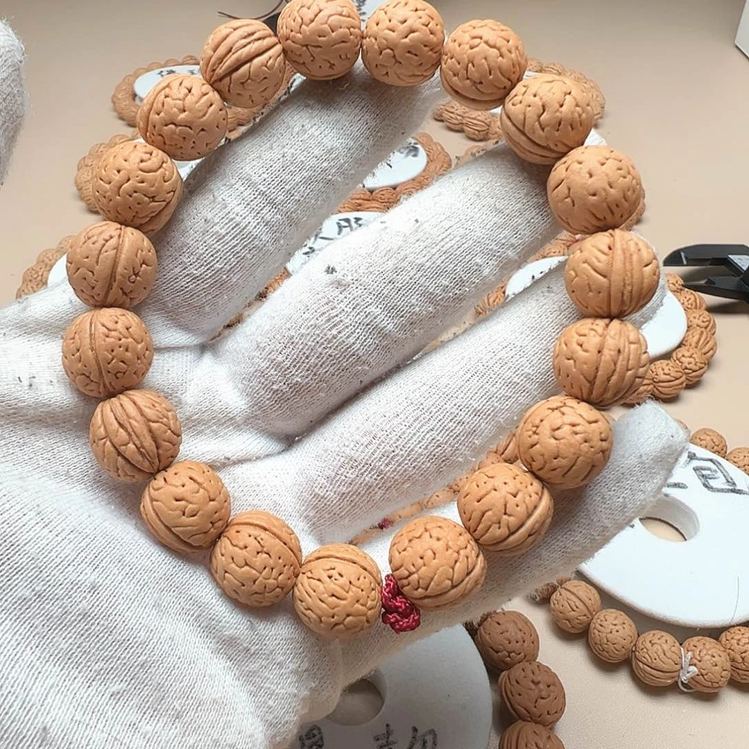 桃核手串1.4小脑纹