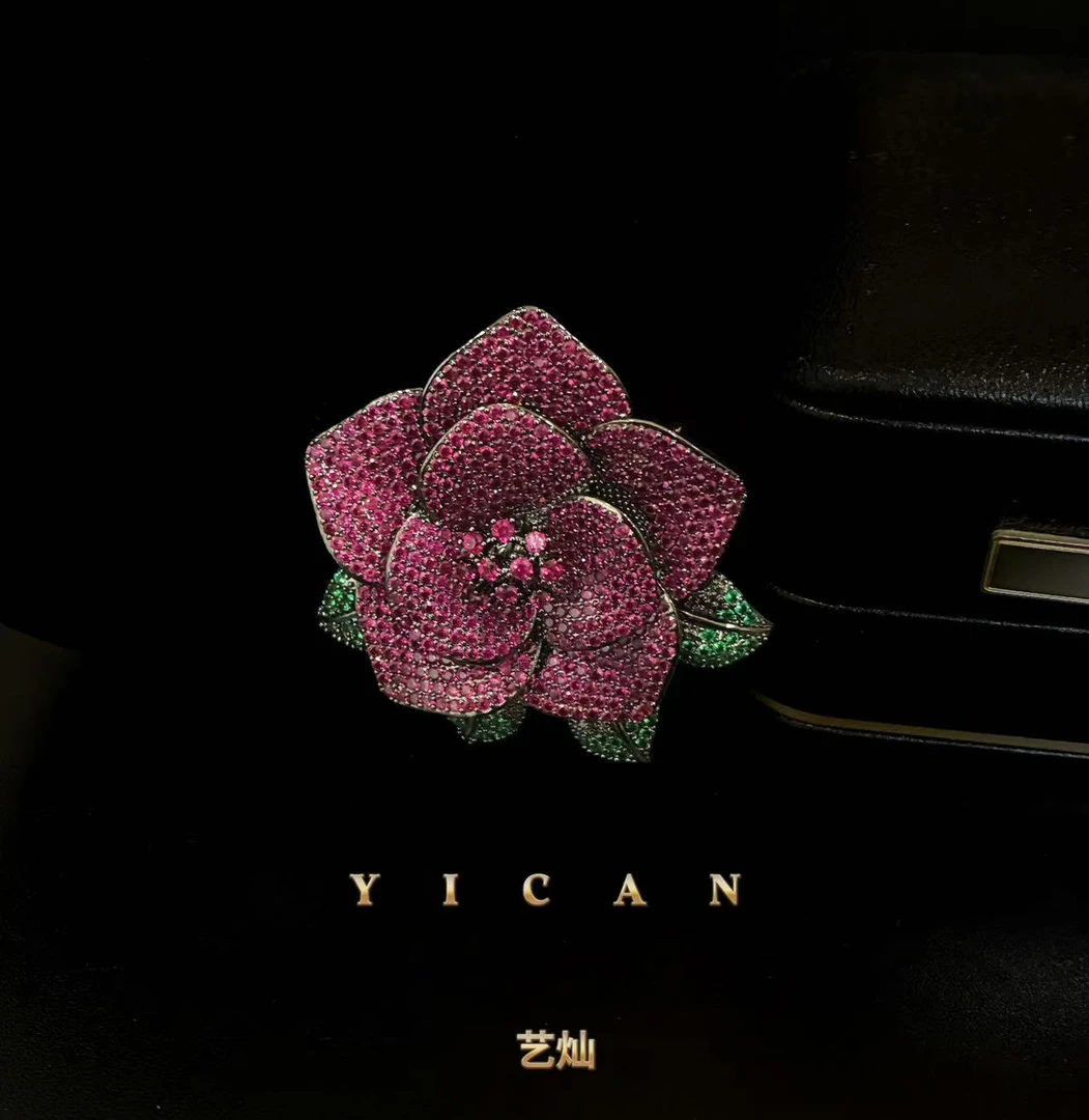 合金胸针 清【国色天香】简约百搭精致优雅高档春夏时尚胸针4012