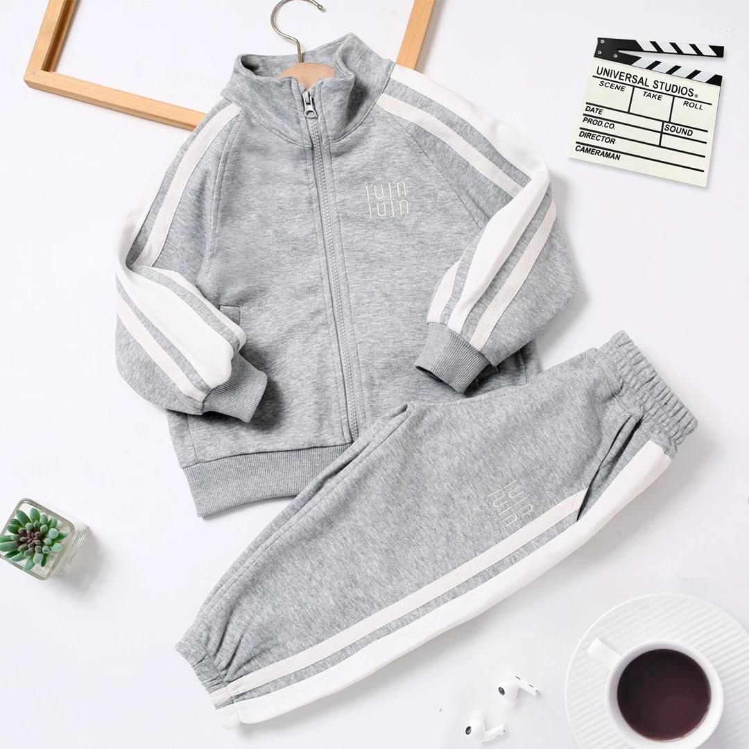 2025新款春秋款外套帅气时尚男童长裤儿童运动洋气套装AW3004T