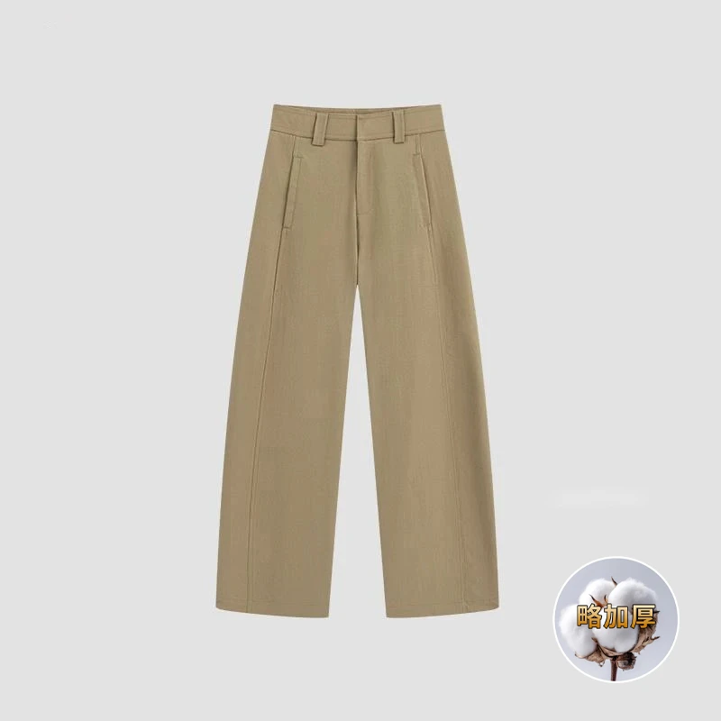 JH秋冬休闲裤女西裤新款时尚百搭简约通勤弹力舒适透气直筒裤