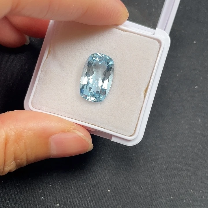 裸石海蓝宝石6.88ct海蓝宝石