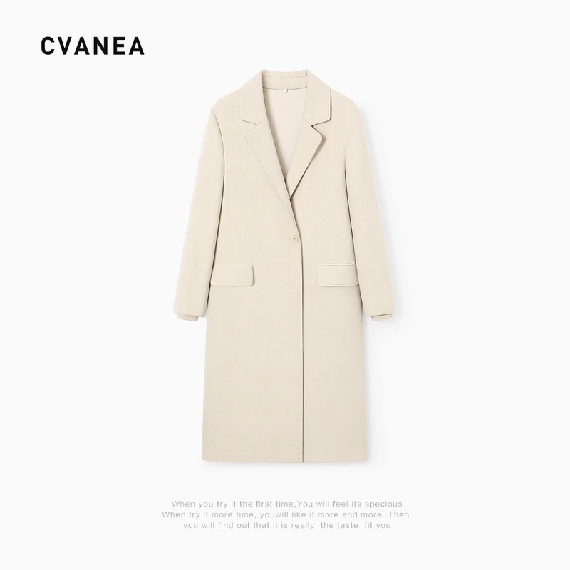 CV ' 高级定制轻奢女装 填充桑蚕真丝中长款休闲百搭保暖外套女