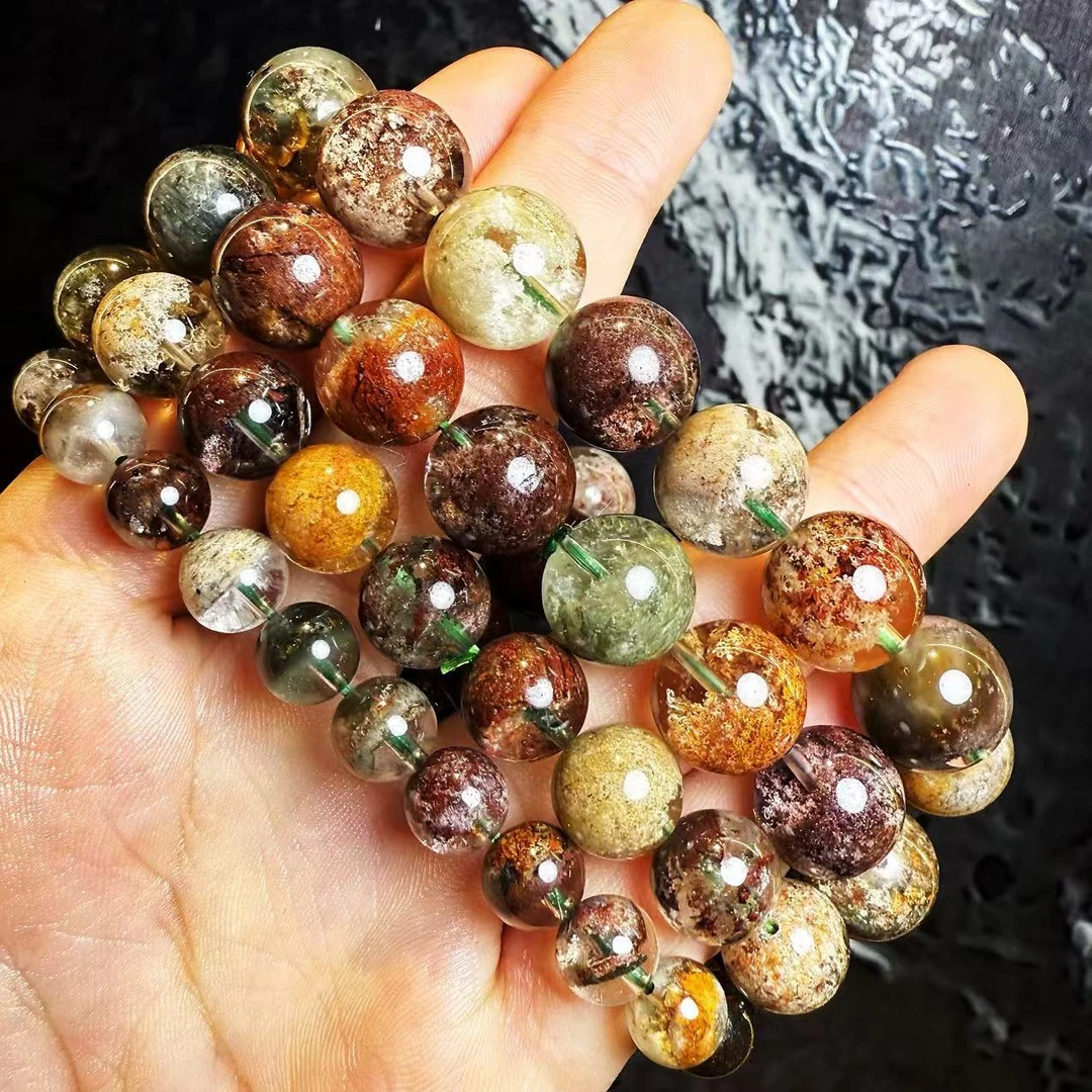 非金属玻璃吊坠 YS629 彩色玻璃圆球单圈SC