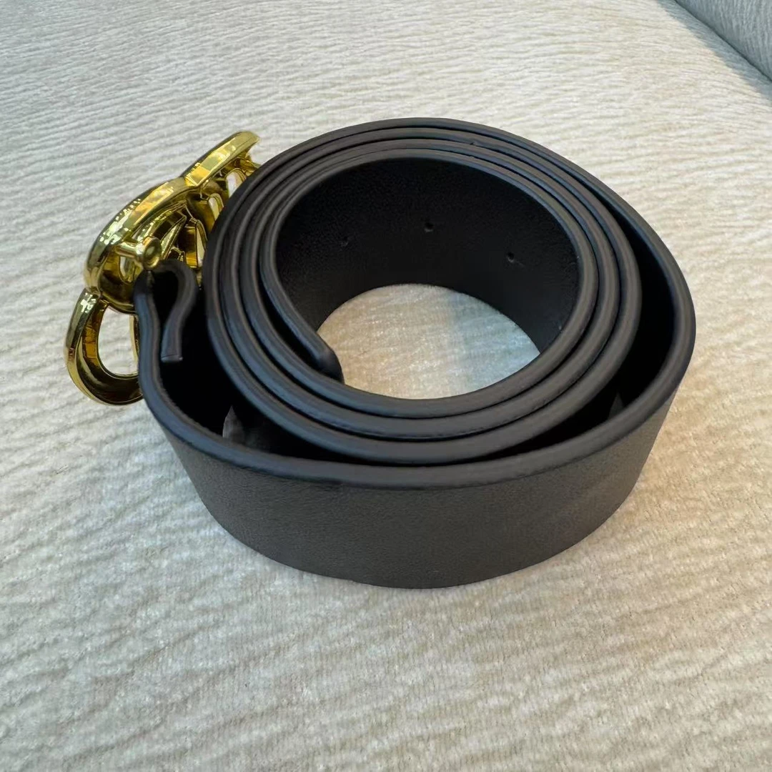 【特价】CSP4049 法国客人订单 女士小羊皮素面花纹皮腰带