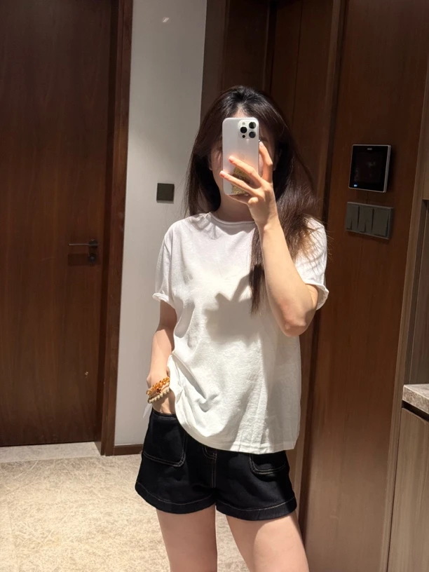 【吴梦菲】云柔·舒适简约休闲T恤