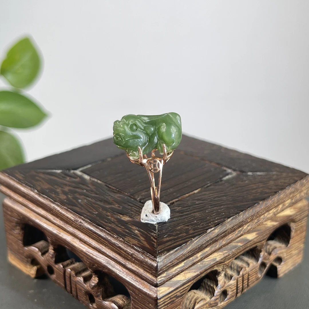 JTB04-179   S925银和田玉-貔貅戒指