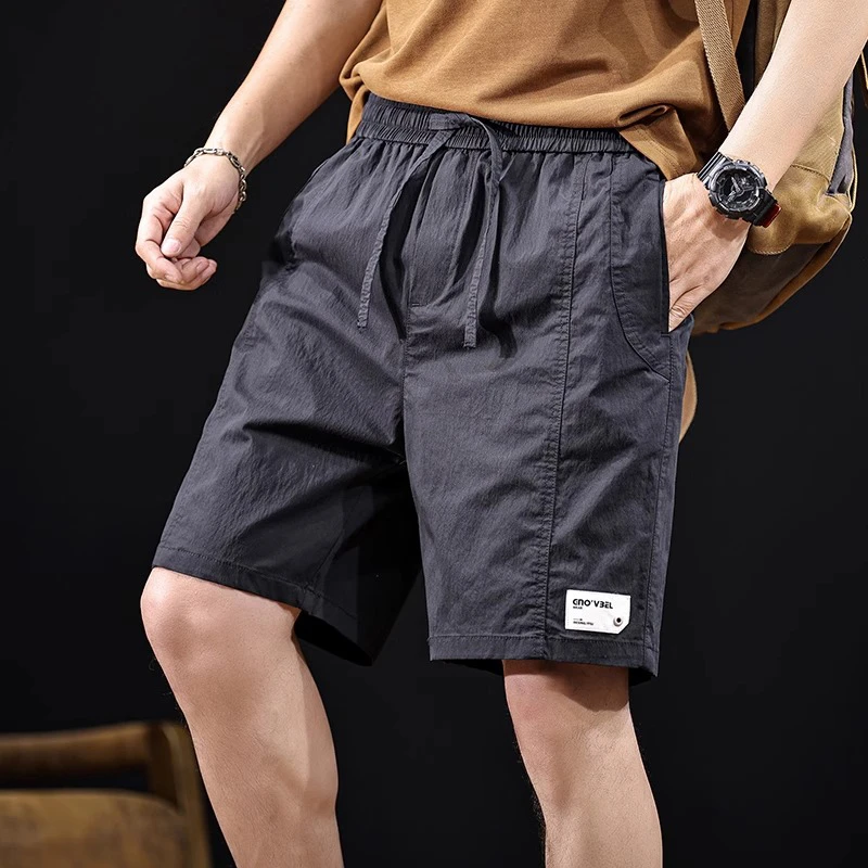 LEIGHZ/雷茨冰丝速干工装短裤男夏季新款宽松大码男士休闲五分裤