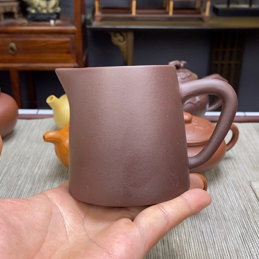 紫泥茶壶纯手工公道杯