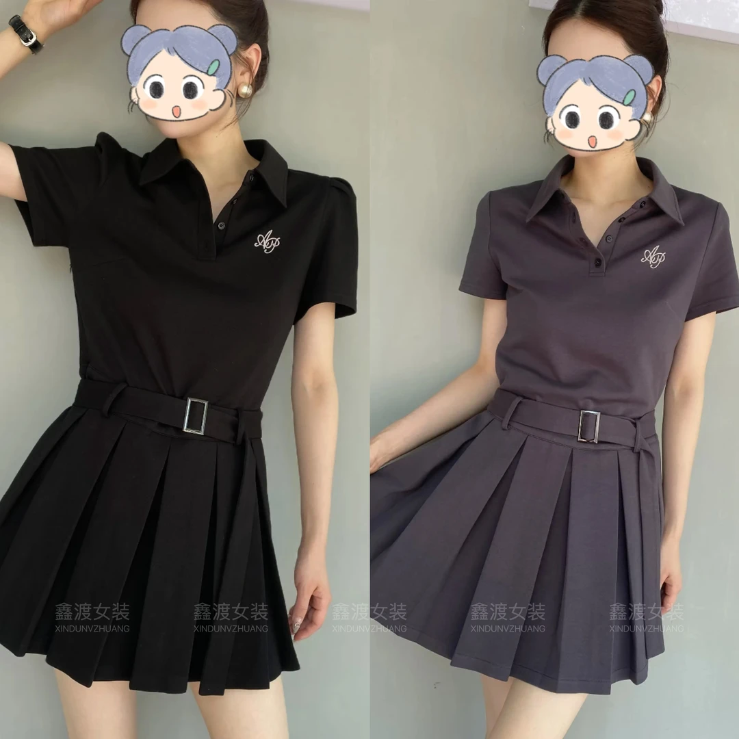 2025春夏新款时尚显瘦气质女士网红洋气连衣裙百搭款D5275