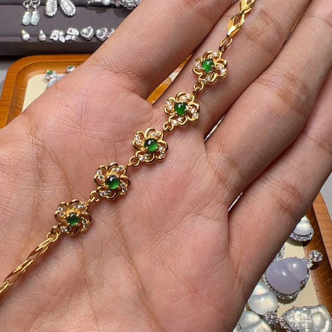 翡翠未镶嵌手链手链