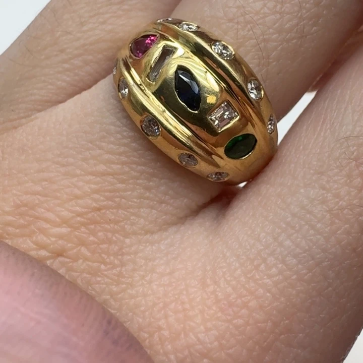 未镶嵌蓝宝石戒指