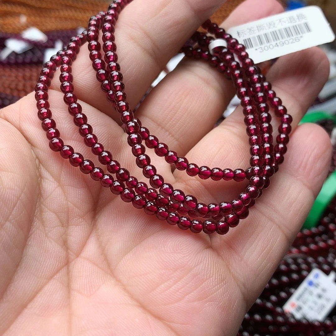 石榴石手串未镶嵌3.5