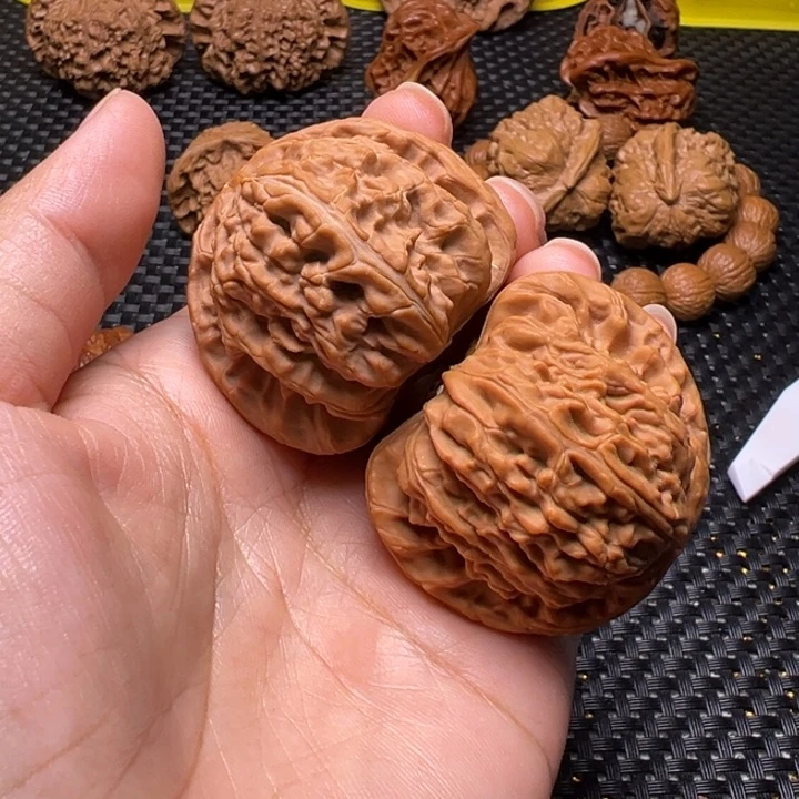 把件文玩核桃福利白狮子