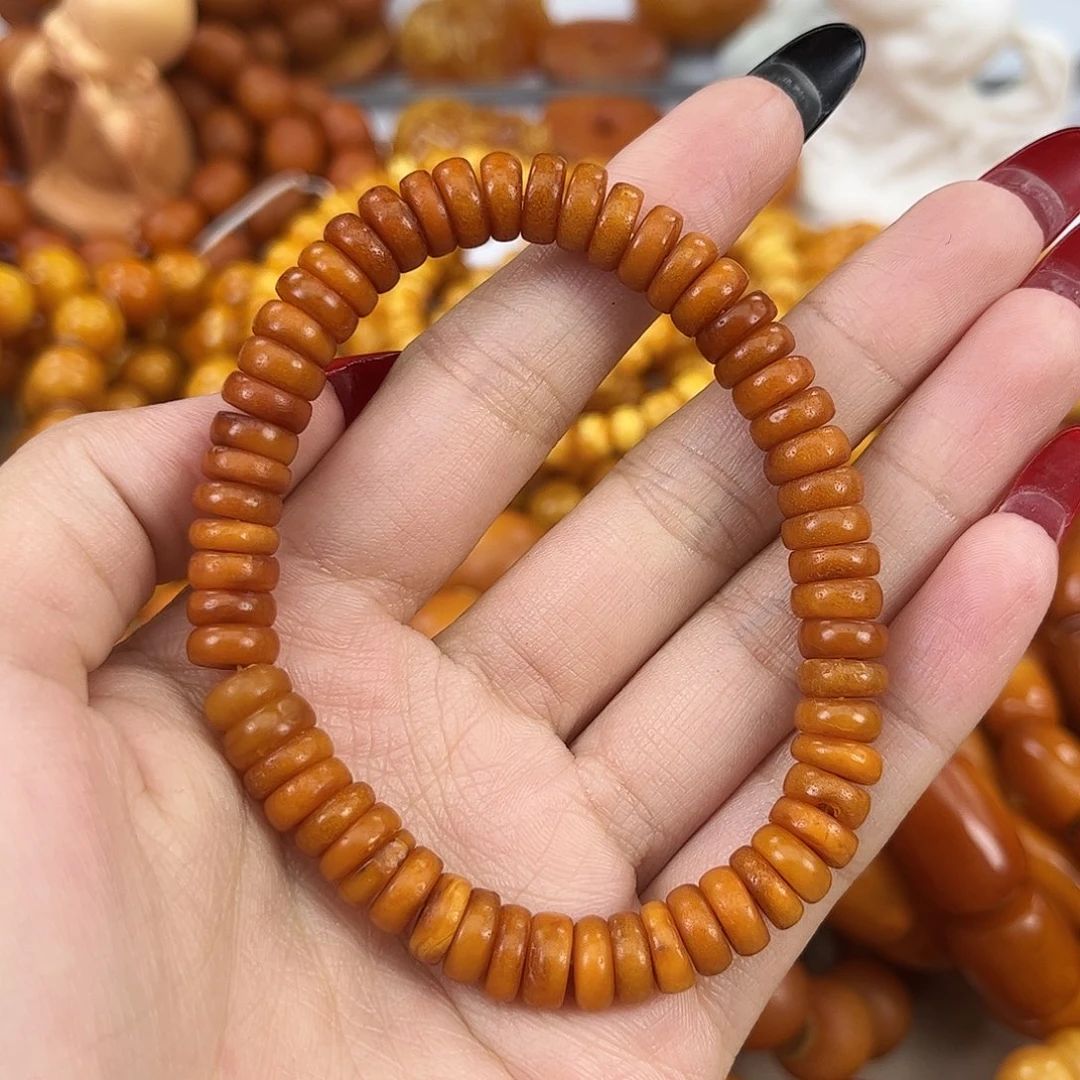 琥珀颈饰未镶嵌蜜蜡