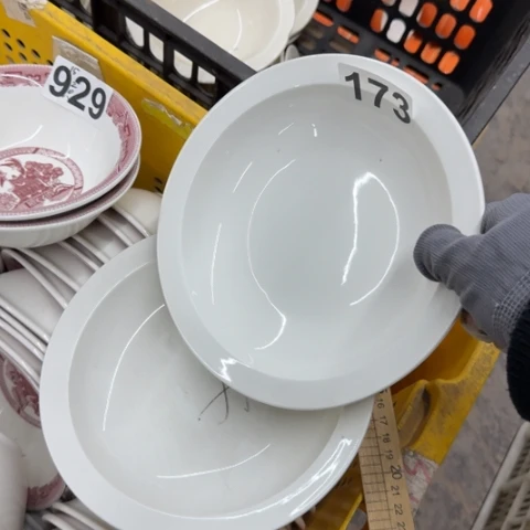 泥塑磁州窑出口尾货盘2只遐思品