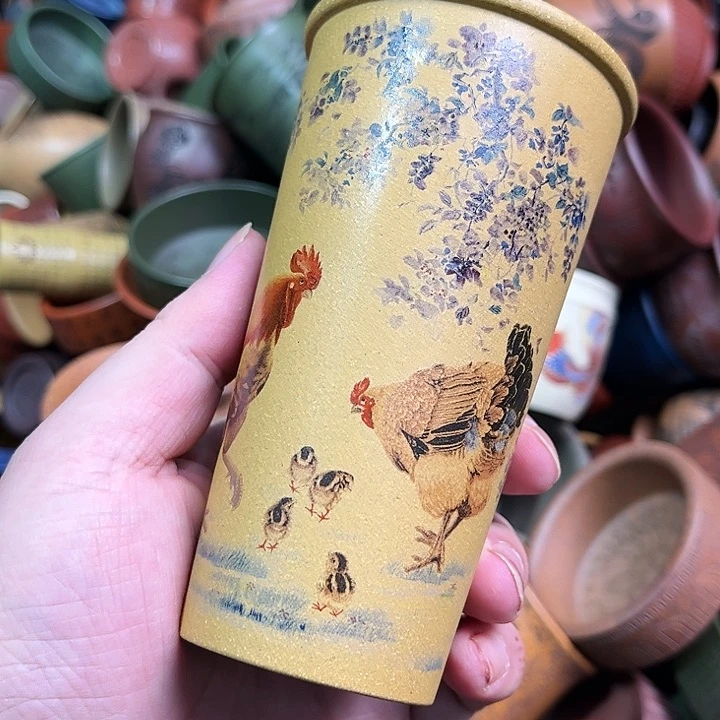 紫砂茶杯全手工紫砂主人杯