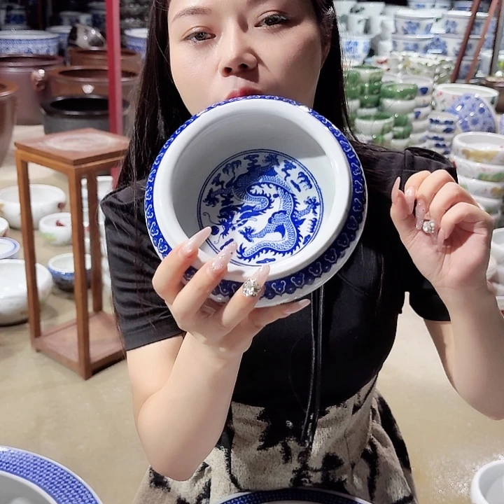 瓷片口径13厘米 高度6厘米