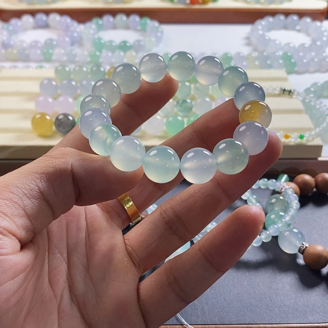 未镶嵌手串翡翠洋*多翡翠手串尾款