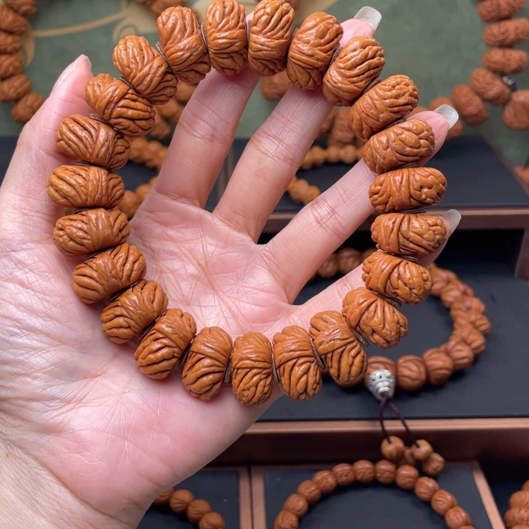 手串桃核20麒麟纹单圈