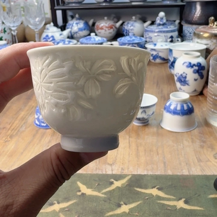 青花瓷器杯子茶具