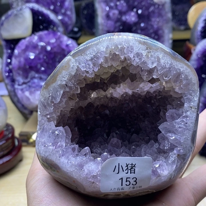紫晶珠宝半成品未镶嵌