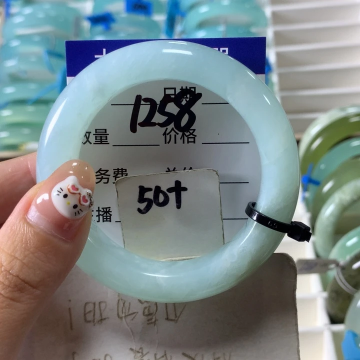 未镶嵌蛇纹石玉手镯1258