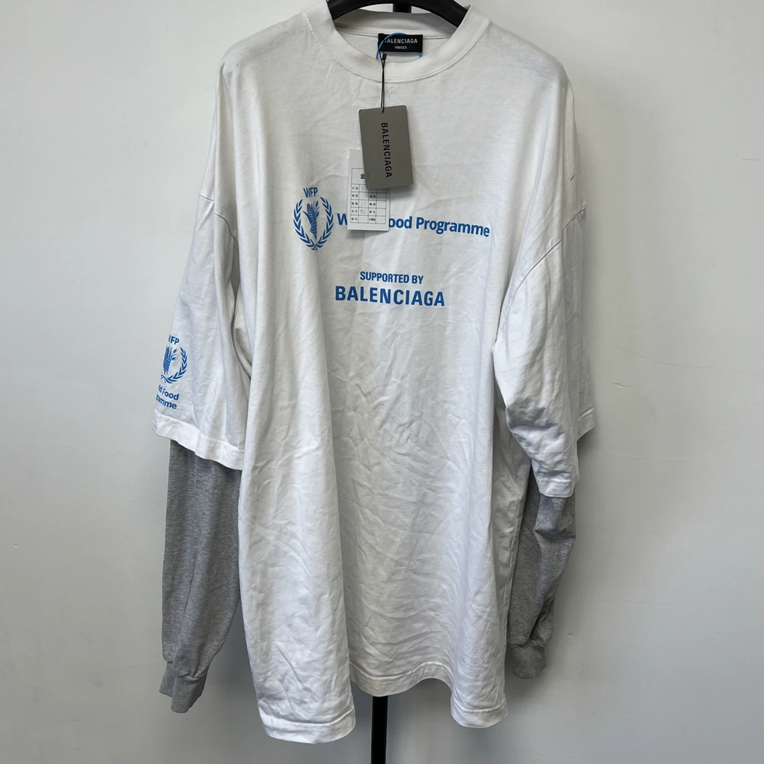 99新 Balenciaga/巴黎世家 假两件长袖 99新 3码 01456