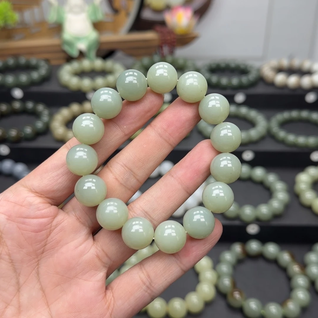 手链未镶嵌和田玉且末蓝14mm