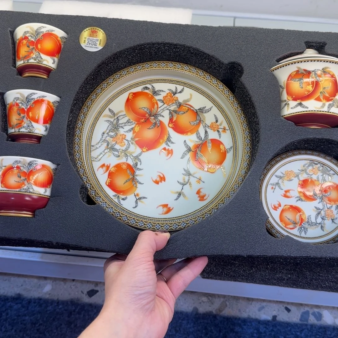 陶景德陶瓷盖碗茶具