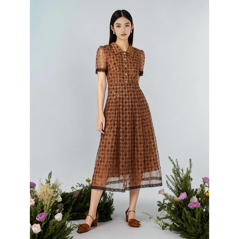 春夏新款气质优雅时尚连衣裙 绮6003E