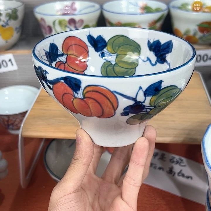 禾泥陶器手工手绘高温釉下彩陶瓷