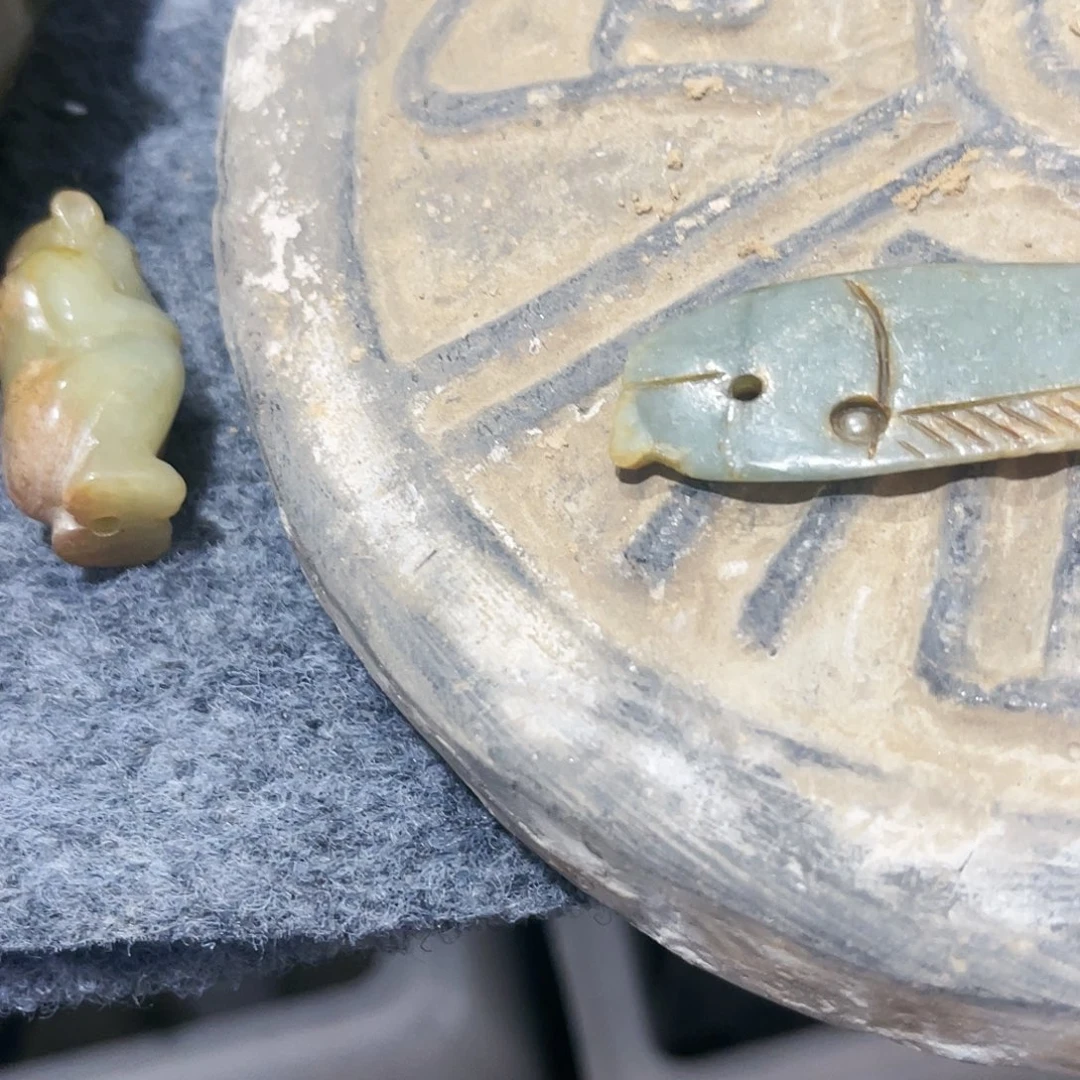 瓦当摆件摆件茶桌茶西*红