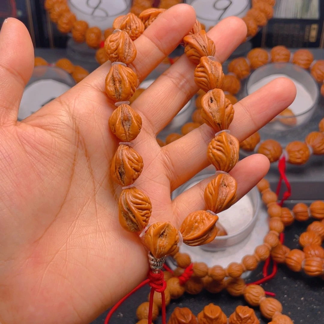 桃核手串红红火火6