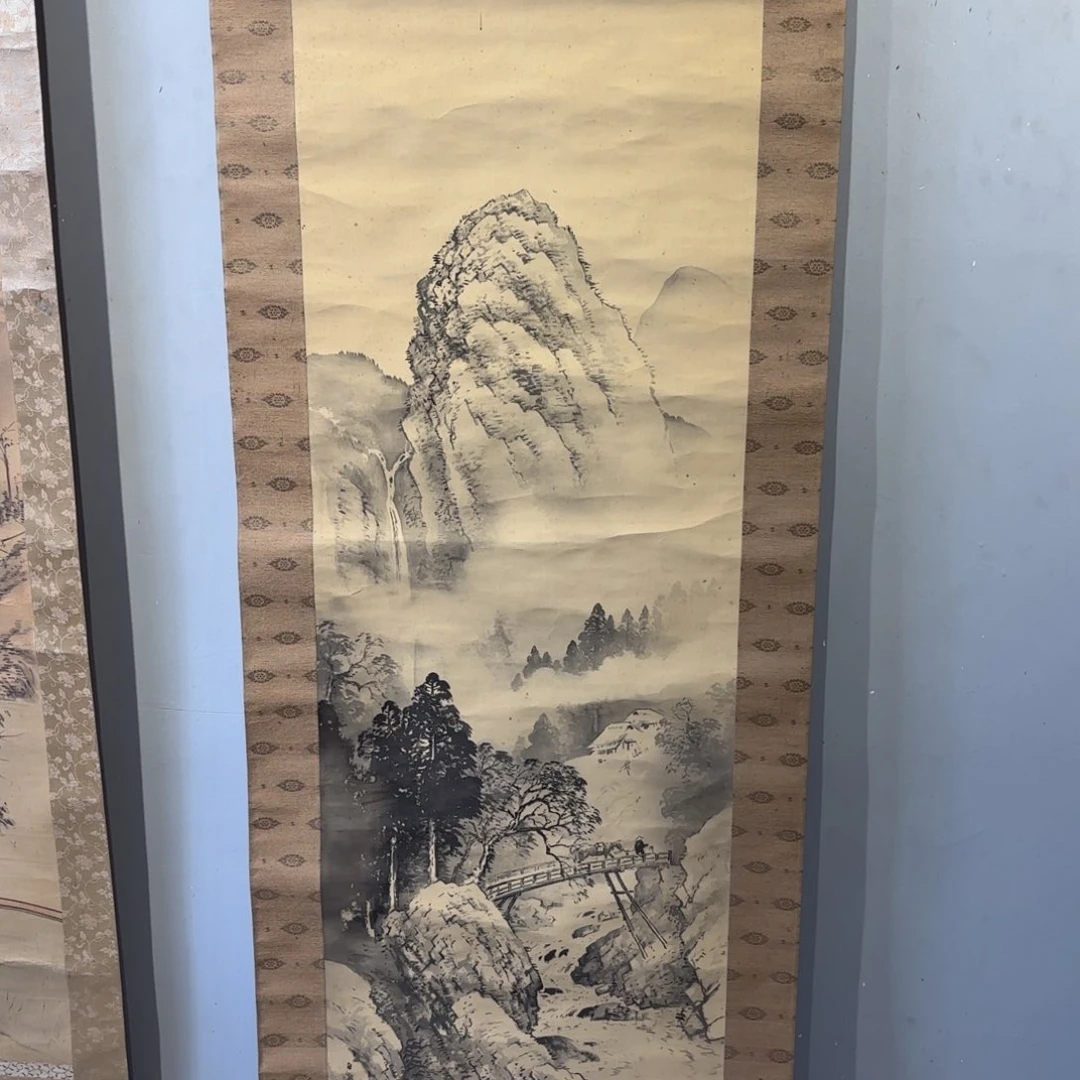 书法李*志卷轴绢本绫裱62