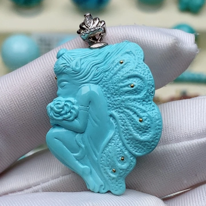 未镶嵌绿松石珠宝奇石