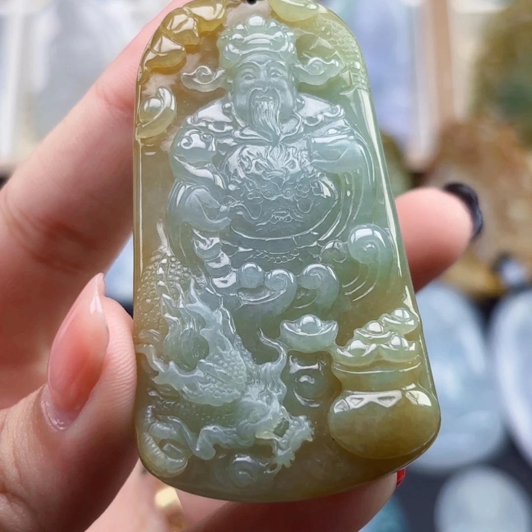 颈饰未镶嵌翡翠财神