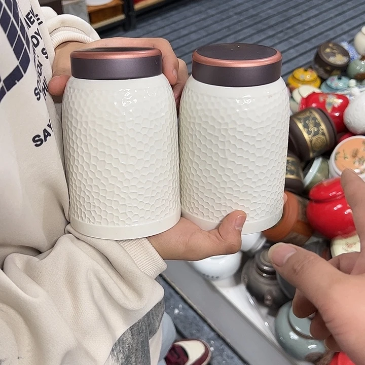 茶叶罐陶瓷家用储物罐瑕疵福利品介意勿拍
