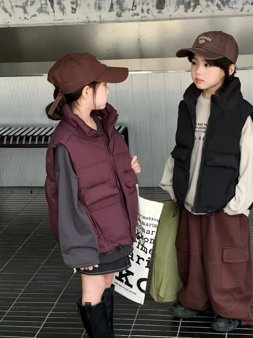 【源头厂家-羽绒马甲】新国标儿童绒服童装冬款保暖冬季外套8686