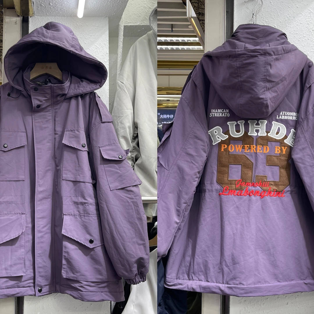 冬季新款加绒加厚中长款派克服风衣外套