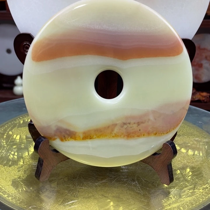 玉18公分精品放漏带底座包邮