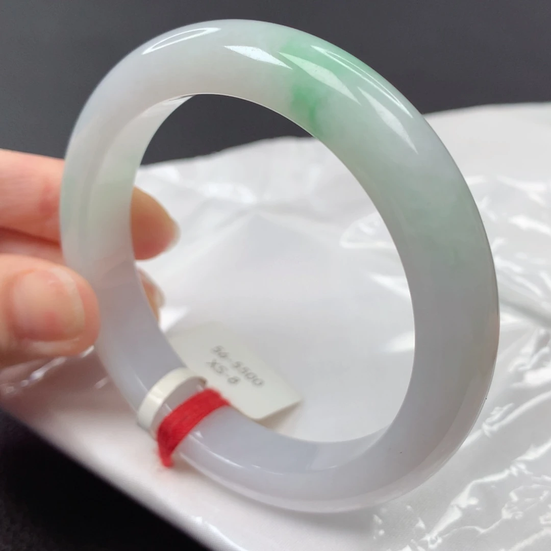 【闪购商品】翡翠手镯未镶嵌62号正圈xs56