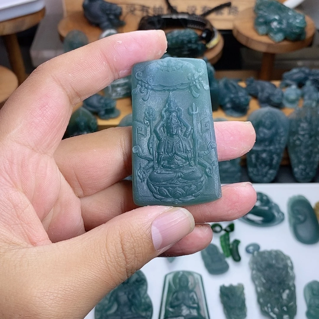 定制翡翠未镶嵌千手