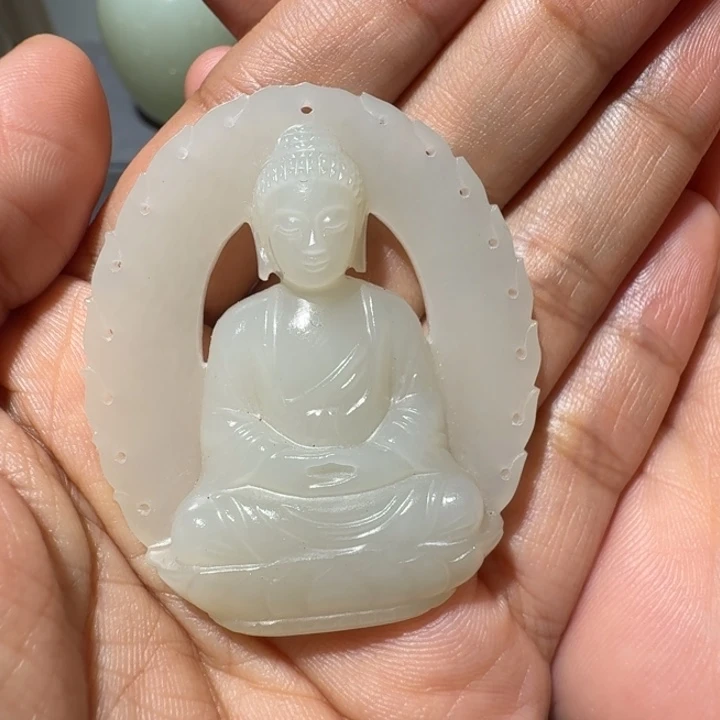 全***家和田玉未镶嵌挂件