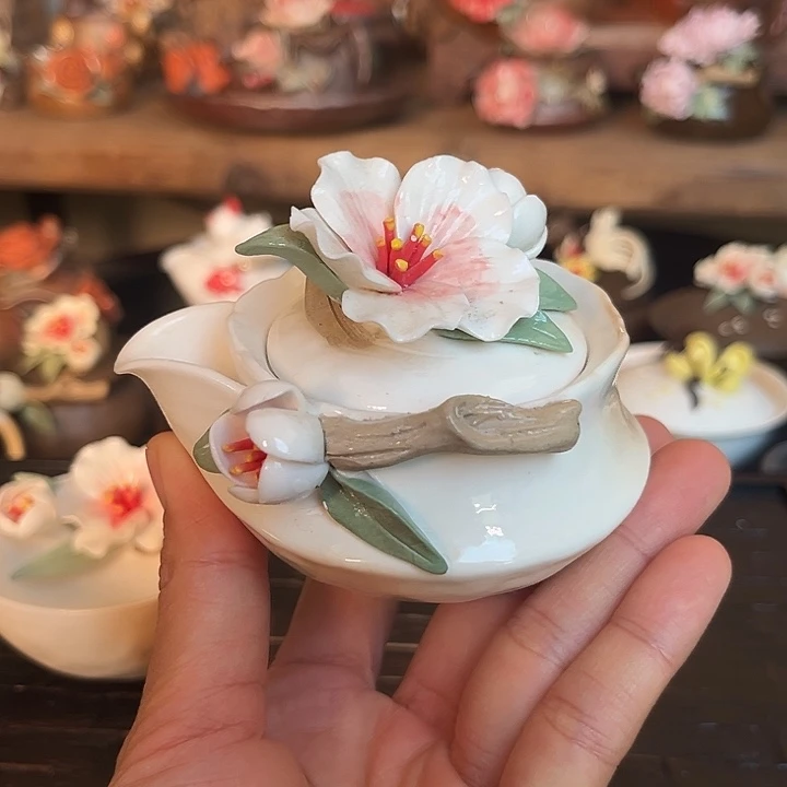 千玺造物桃花茶杯