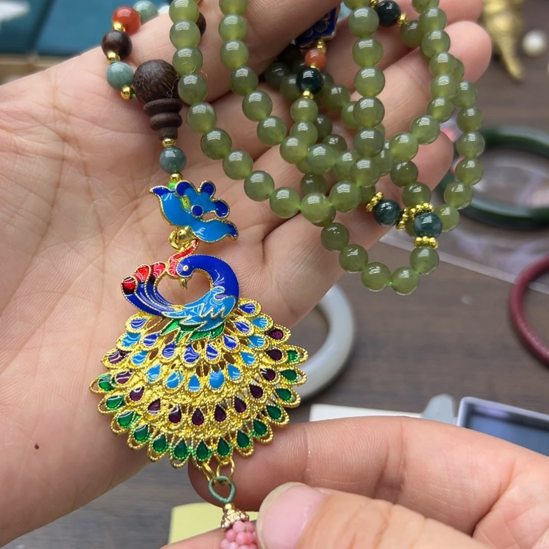 和田玉未镶嵌颈饰347